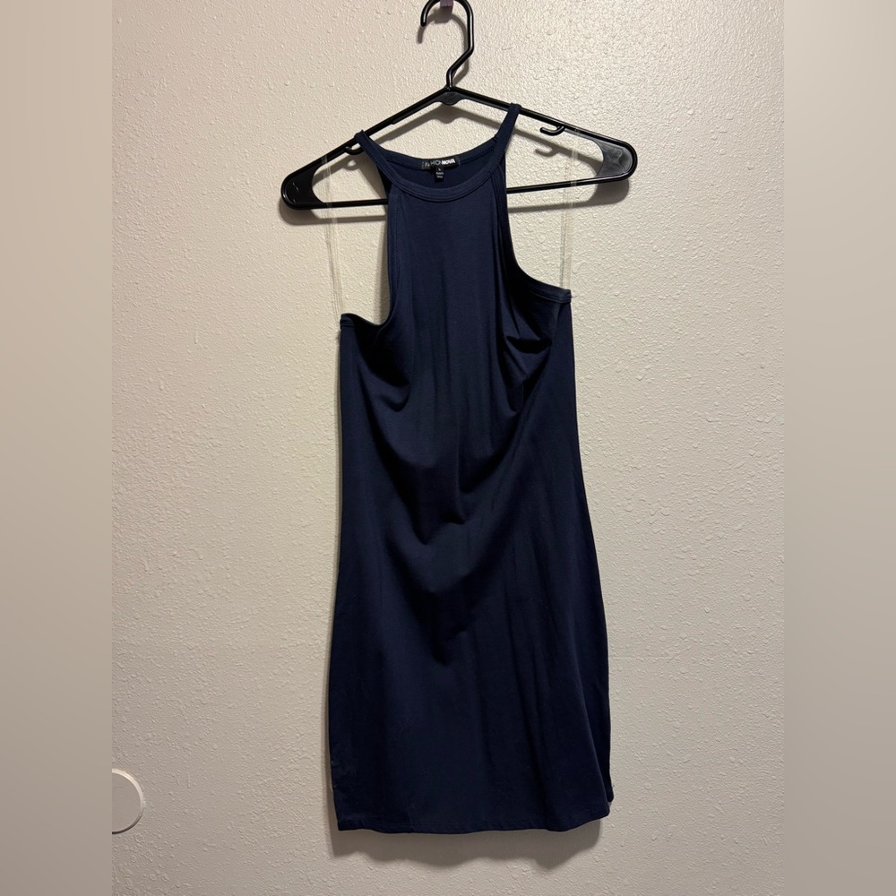 Fashion Nova Midnight Blue Backless Dress